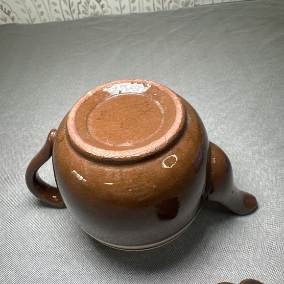 Sadler‎ Brown Betty Ceramic Striped Teapot Staffordshire England - Picture 7 of 8